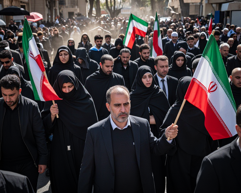 Massive Funeral Procession in Tehran
