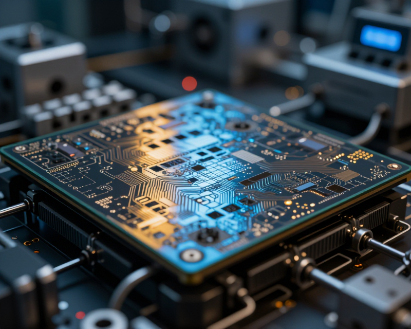 Futuristic Semiconductor Wafer