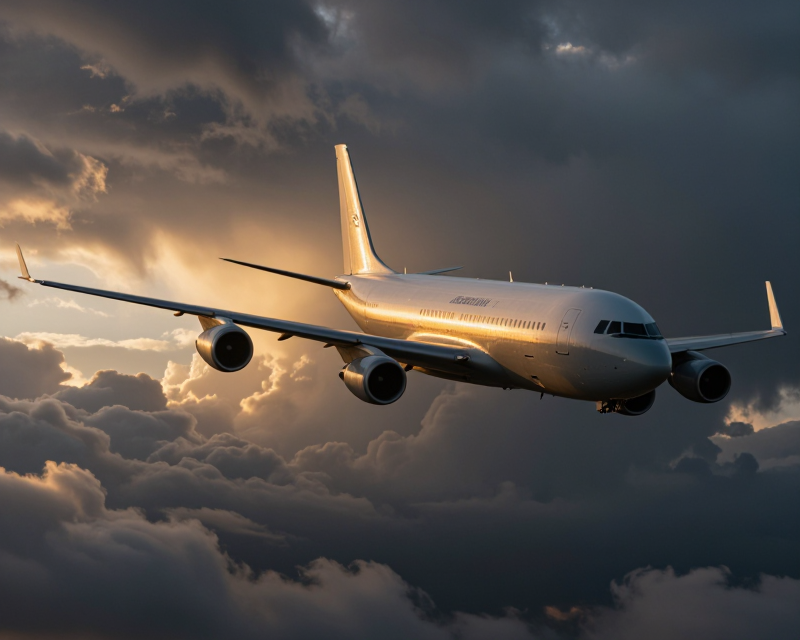 Presidential Aircraft in Dramatic Sky