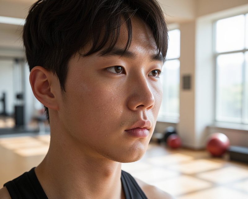 Determined Athlete Focus