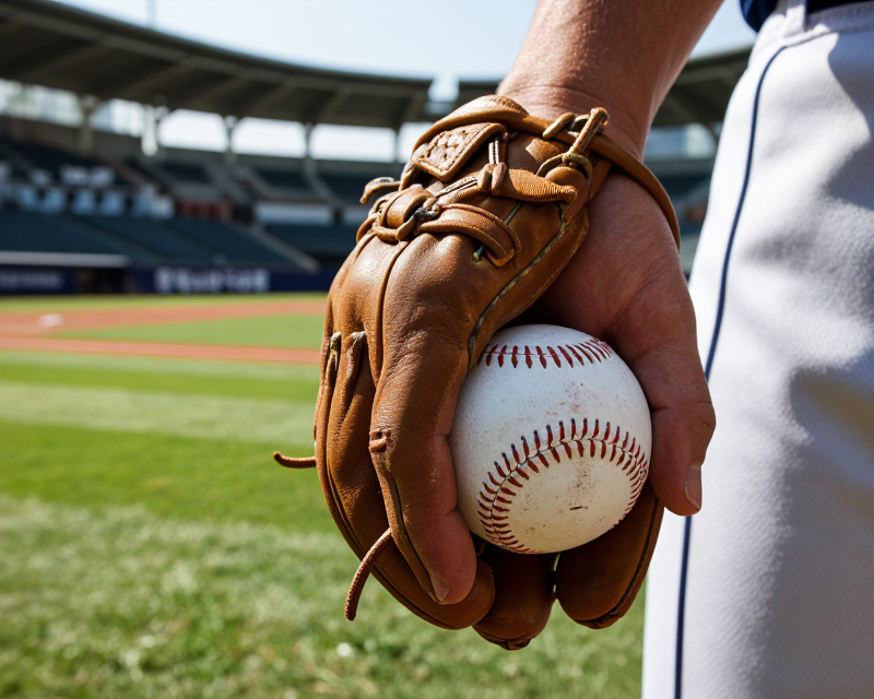 Professional Baseball Pitcher Focus