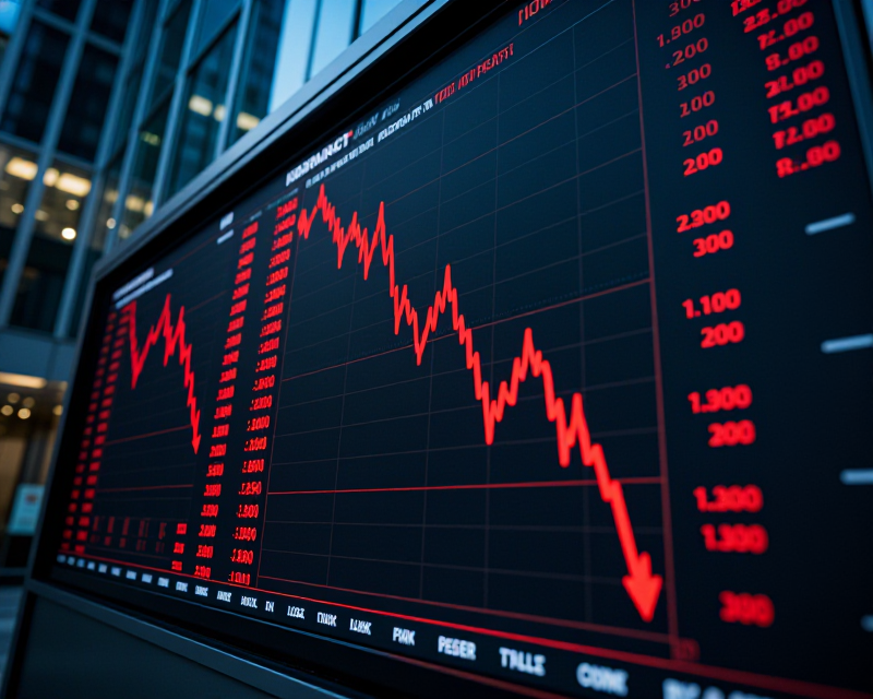 Stock Market Decline Concept