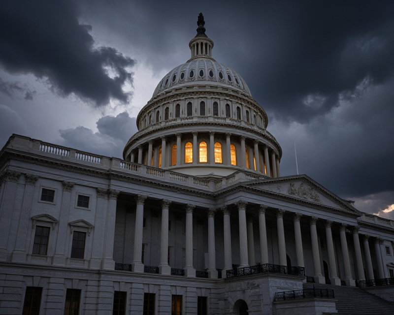 US Capitol Political Tension
